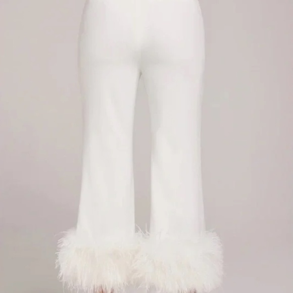 NWT Nadine Merabi Margot White Pants - Picture 4 of 4